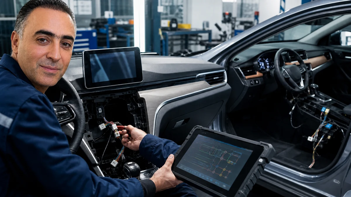 تعمیر مانیتور JAC S5؛ نویز صدا، GPS و دوربین